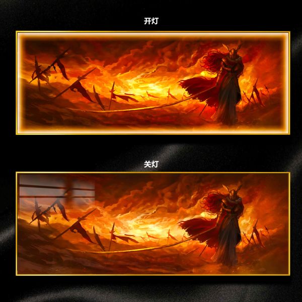 阿喵畫社 超大橫款8k艾爾登女武神燈帶畫 