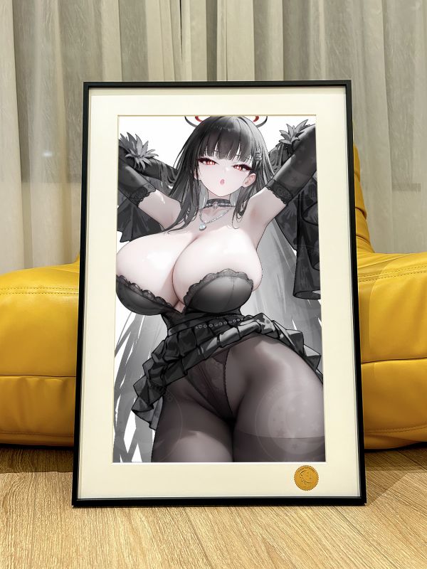 星空《黑衣花嫁莉音》蔚藍檔案老大姐調月莉央裝飾畫 