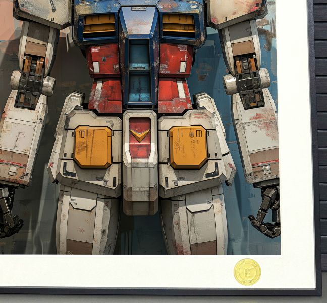 H2工作室《塗鴉高達》機動戰士高達敢達RX-78裝飾畫 