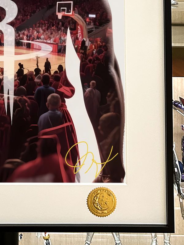 星空《哈登背影》James Harden火箭隊大鬍子NBA登哥裝飾畫 