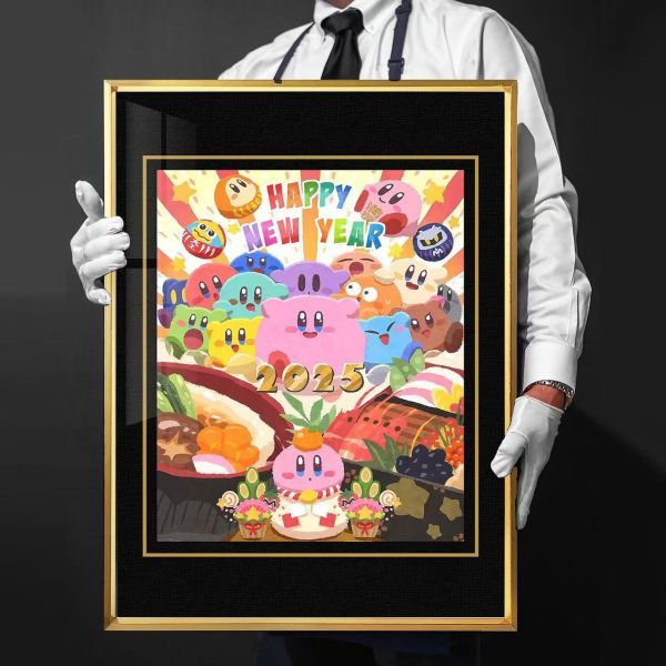千鳥社 星之卡比Kirby2025新年午睡毯地毯裝飾畫 