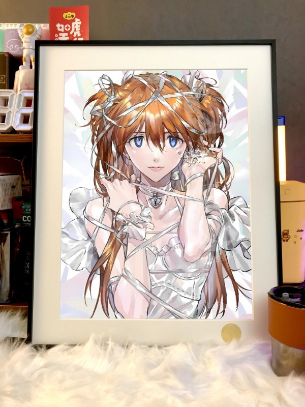 星空 《花嫁明日香》二號機eva新世紀福音戰士裝飾畫 