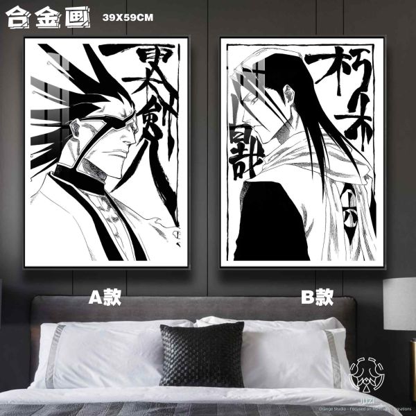 JUZI橘子工作室 死神潑墨 合金畫 