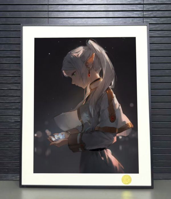 H2工作室 《Frieren》芙莉蓮葬送的芙莉蓮動漫二次元裝飾畫 