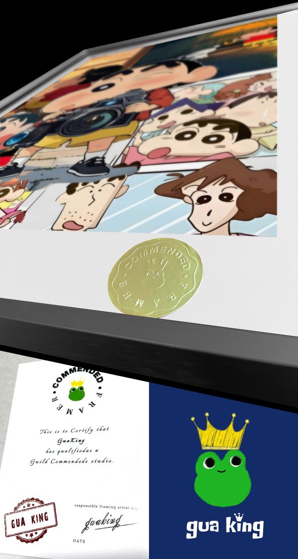 皇呱《小新の感人時刻》蠟筆小新記錄感人時刻裝飾畫 