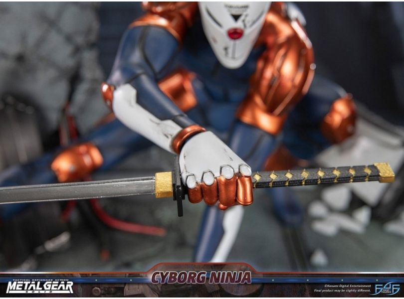 正版授權 First 4 Figures 41cm 合金裝備 生化忍者 灰狐 