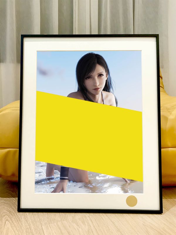 星空《沙灘蒂法》最終幻想TIFA動漫裝飾畫 