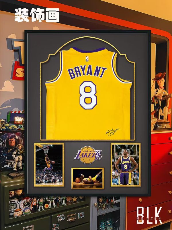 巴洛克 科比布萊恩特KOBE黑曼巴洛杉磯湖人藝術裝飾畫 