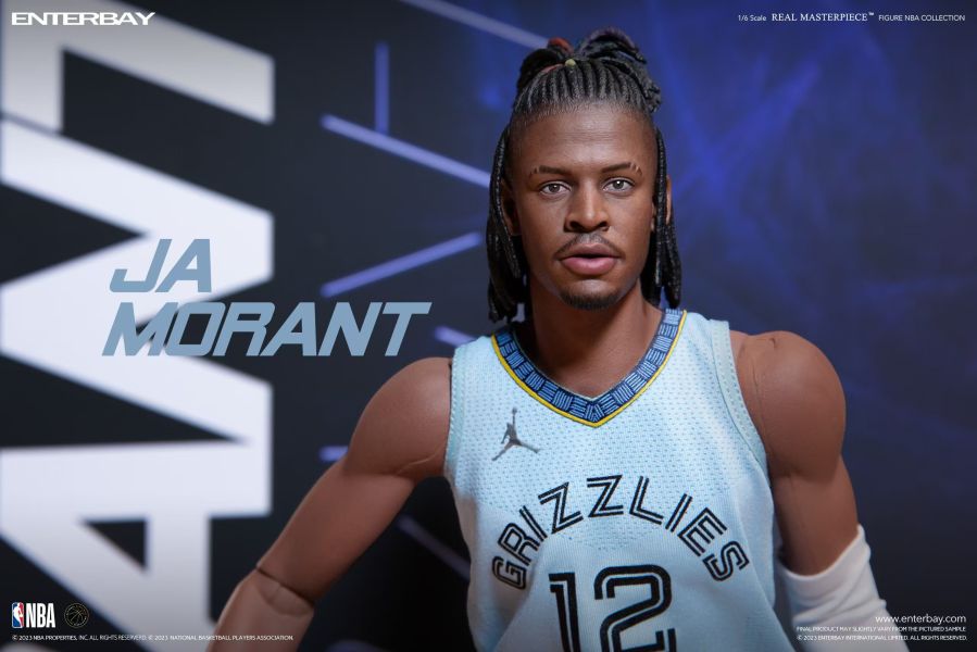 正版授權 Enterbay Real Masterpiece NBA系列 賈·莫蘭特 蠟像級人偶 