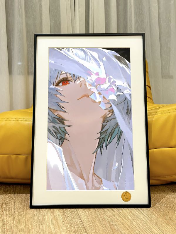 星空《白色綾波麗》EVA初號機新世紀福音戰士裝飾畫 