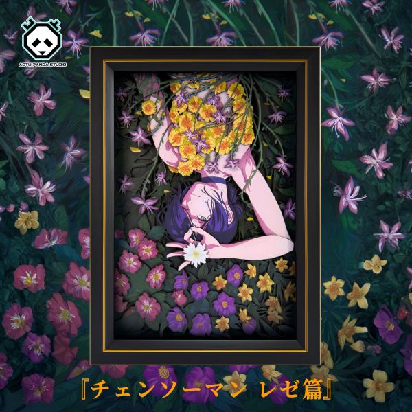 凹凸panda 鏈鋸人蕾塞篇 蕾塞B款 手工立體掛畫 