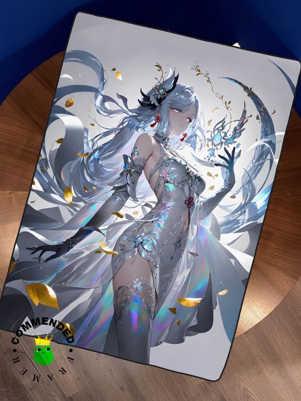 皇呱 《雲鶴申鶴》冰肌玉骨同人周邊裝飾畫 