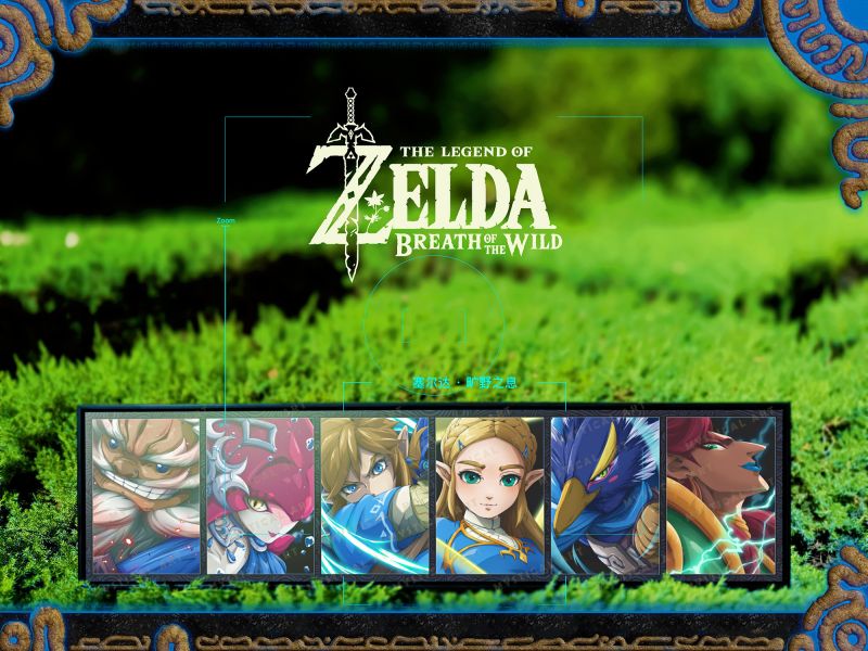 原畫師Jelly×神秘畫廊 《塞爾達傳說》收藏級油畫布裝飾畫 