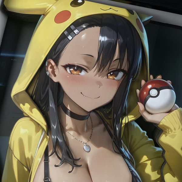 黑白畫映B&W Studio Pikachu Girls系列第三彈 長瀞早瀨 立體裝飾畫 