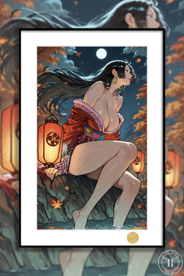 H2工作室《波雅漢庫克》海賊王女帝蛇姬九蛇海賊團裝飾畫 