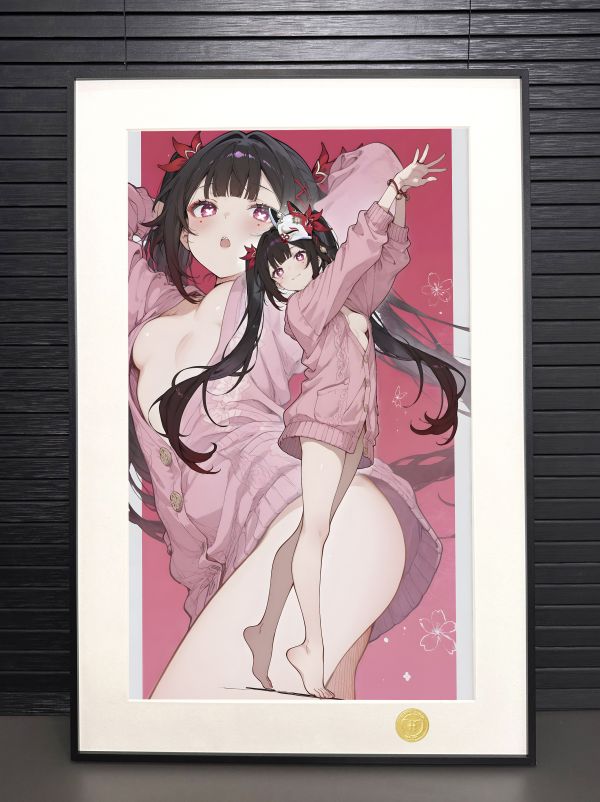 H2工作室《毛衣花火》崩壞星穹鐵道Sparkle花火裝飾畫 