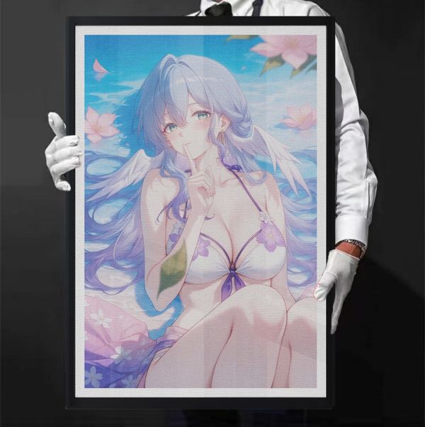 SKS香橙工作室 噓！知更鳥 彩色版畫裝飾畫 