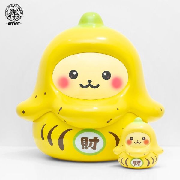 OFFART DARUMABOOM達摩爆爆-蕉財/納福擺件 