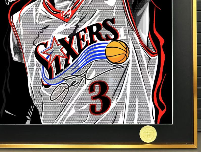 H2工作室 《阿倫艾弗森》NBA費城76人答案裝飾畫 