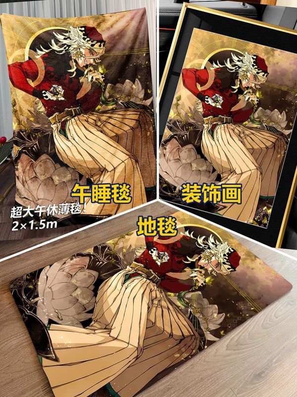 千鳥社《猗窩座&童魔》鬼滅之刃十二鬼月上弦之叄裝飾畫 