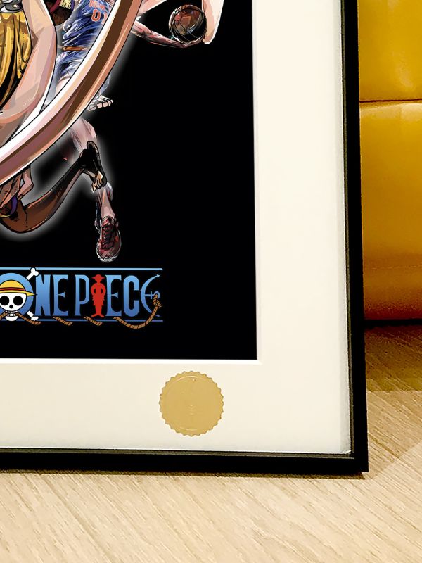 星空《OP X NBA》海賊王尼卡魯夫湖人隊紅髮索隆裝飾畫 