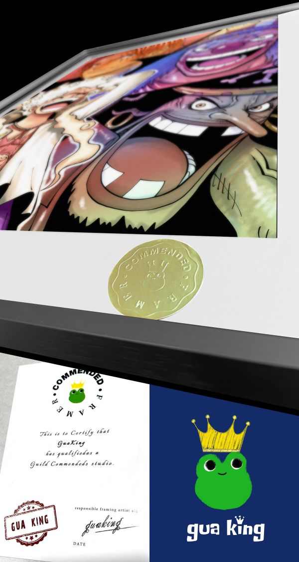 皇呱《新世界四皇》海賊王周邊裝飾畫 