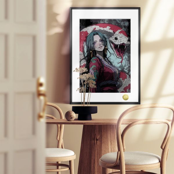 皇呱 《蛇姬女帝》海賊王致命的誘惑波雅·漢庫克裝飾畫 