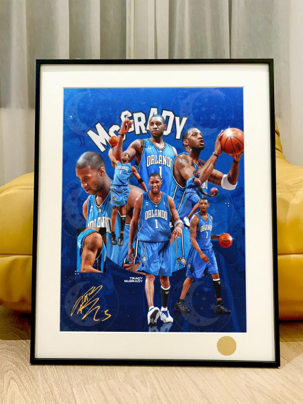 星空 《麥迪》Tracy McGrady 麥克T-Mac NBA二次元裝飾畫 