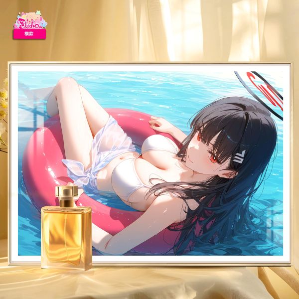 阿喵畫社 海景風情調月莉音超清裝飾畫 