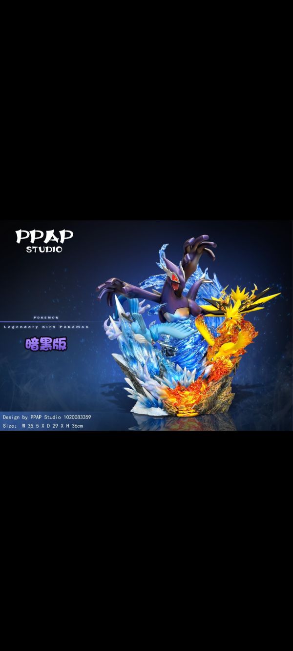 【現貨】PPAP Studio  寶可夢神獸第二彈 聖鳥組 洛奇亞+三聖鳥（火焰鳥，急凍鳥，閃電鳥） 