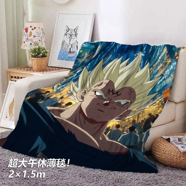 千鳥社《賽亞都市-貝吉塔》龍珠超級賽亞人午睡毯地毯裝飾畫 