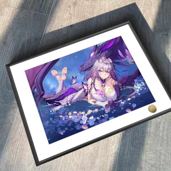 皇呱 《聖女大人》崩壞星穹鐵道奧赫瑪的入殮師聆聽亡者之聲遐蝶裝飾畫 