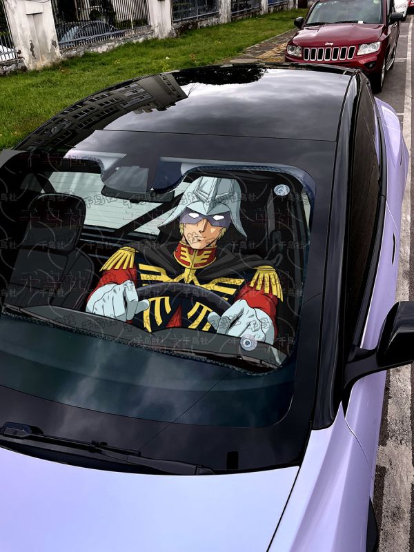 千鳥社《汽車前擋遮陽-夏亞》機動戰士高達夏亞阿茲納布爾 