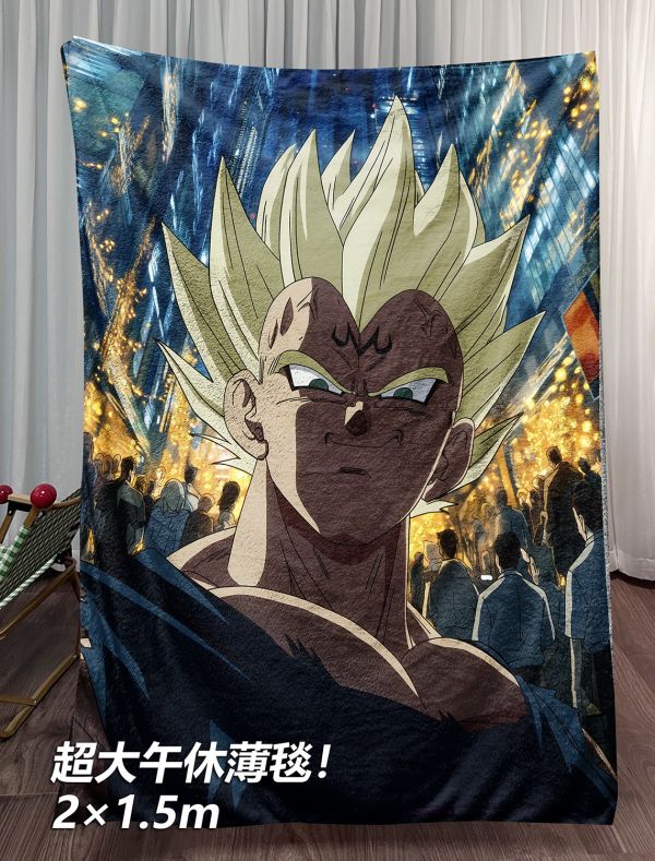 千鳥社《賽亞都市-貝吉塔》龍珠超級賽亞人午睡毯地毯裝飾畫 