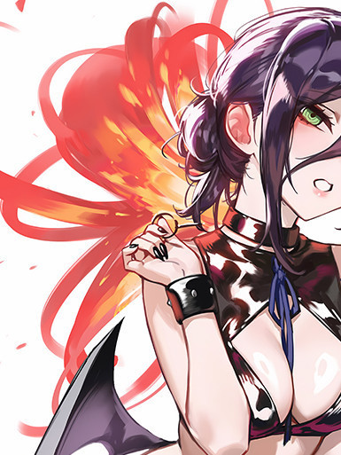 巴洛克 《小惡魔蕾塞》電鋸人Reze炸彈惡魔裝飾畫/冰箱貼 