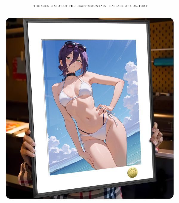 皇呱《比基尼蕾塞》電鋸人蕾塞篇Reze裝飾畫 