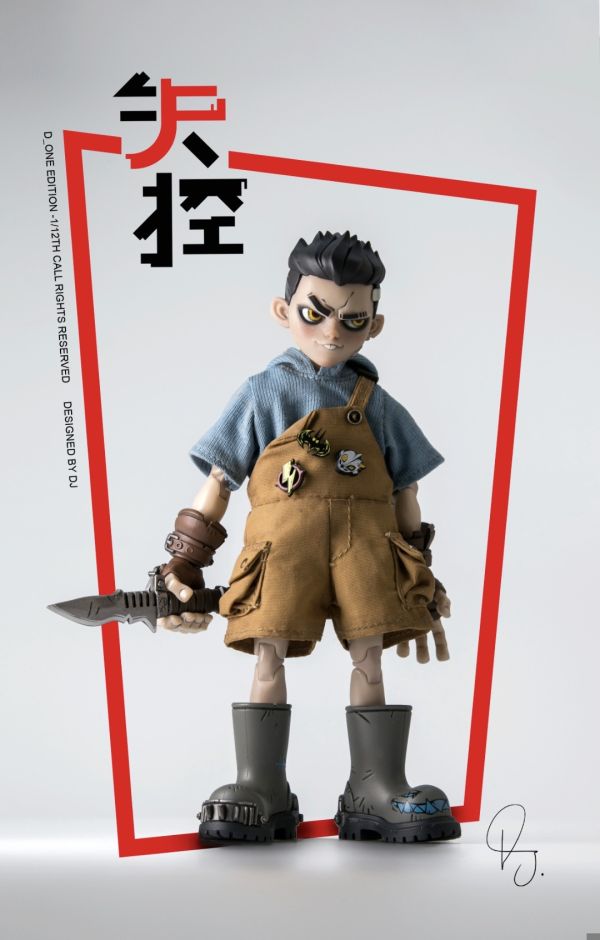 正版授權 D_ONE STUDIO RAGE-ZBOYS系列-牙仔 1/12可動人偶 日常版 