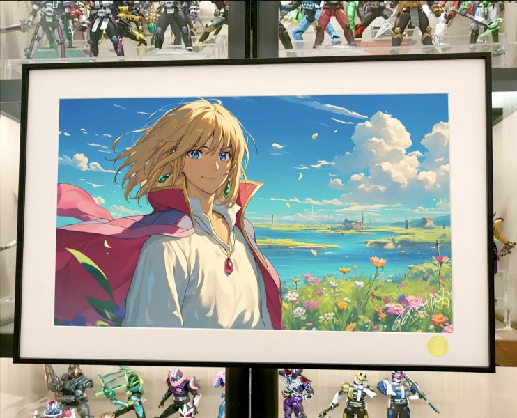 星空工作室 《風中哈爾》哈爾的移動城堡宮崎駿裝飾畫 