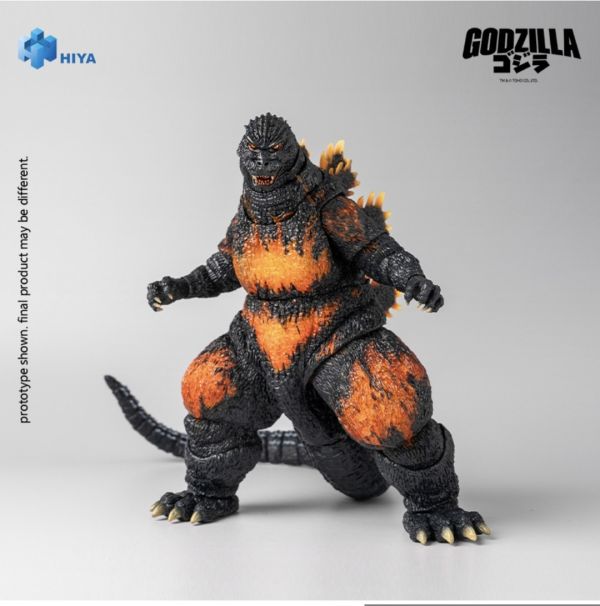 正版授權 HIYA 海雅玩具 18cm 哥斯拉⼤戰戴斯特洛伊亞 超可動紅蓮哥斯拉 