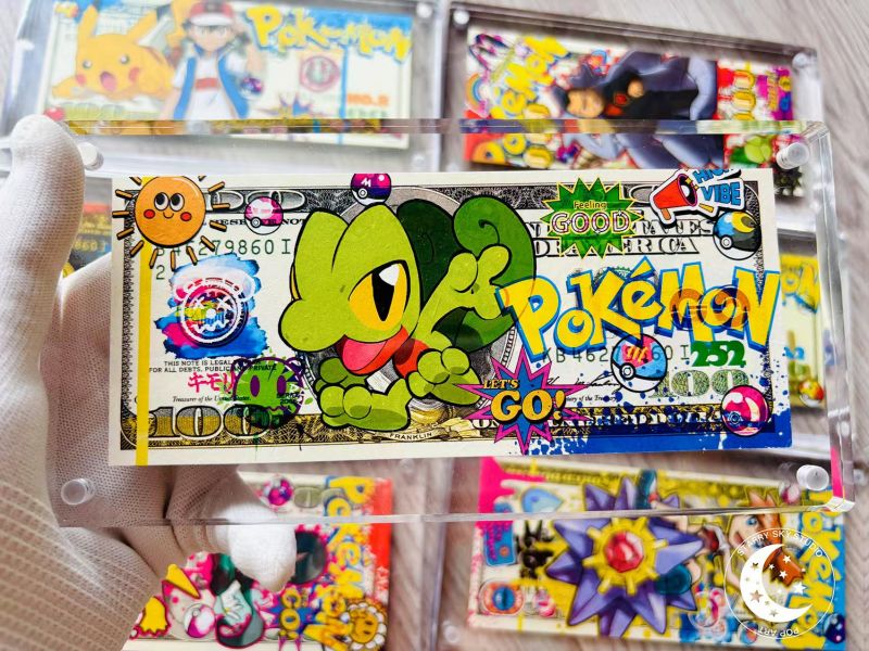 星空《寶可夢第三世代御三家美金版畫磚》神奇寶貝 