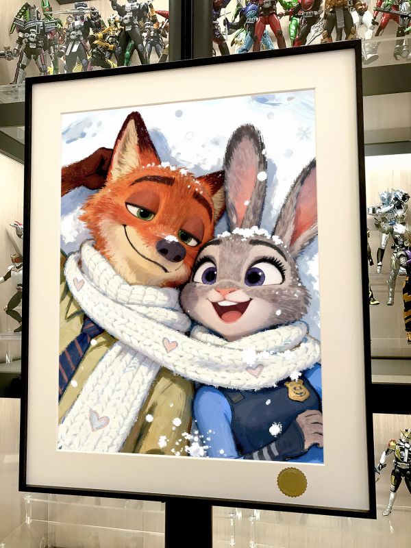 星空《冬日動物城》瘋狂動物城2Zootopia裝飾畫 