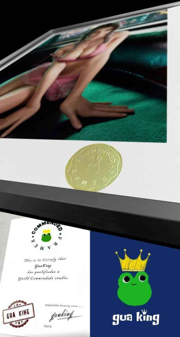 皇呱 《愛麗絲、蒂法》最終幻想FF7裝飾畫 