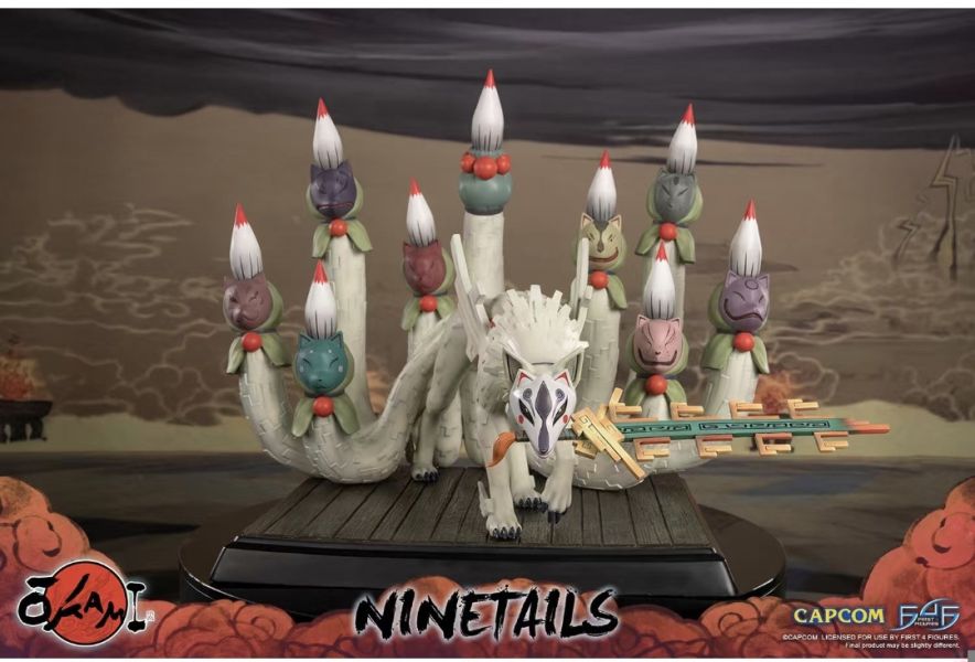 正版授權 First 4 Figures 50.5cm Okami 大神 九尾 雕像 