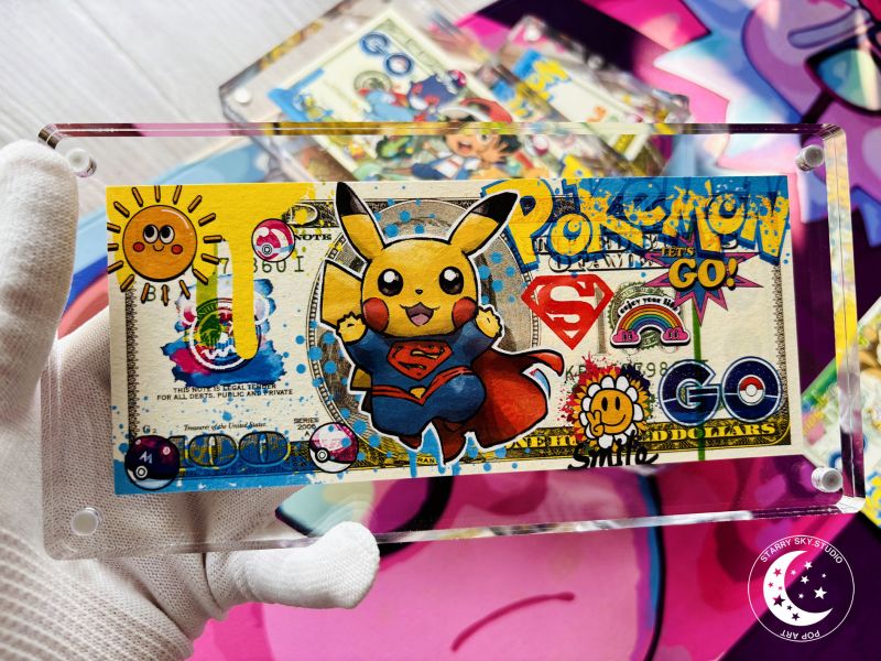 星空工作室 《皮卡丘正義聯盟美金磚》寶可夢超人蝙蝠俠神奇女俠閃電俠 