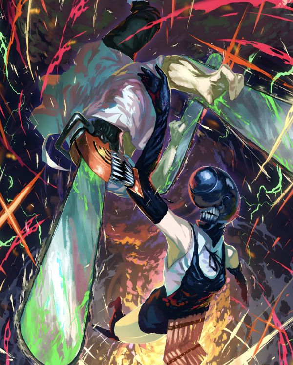 H2工作室《電次蕾塞》電鋸人蕾塞篇鏈鋸人炸彈惡魔裝飾畫 
