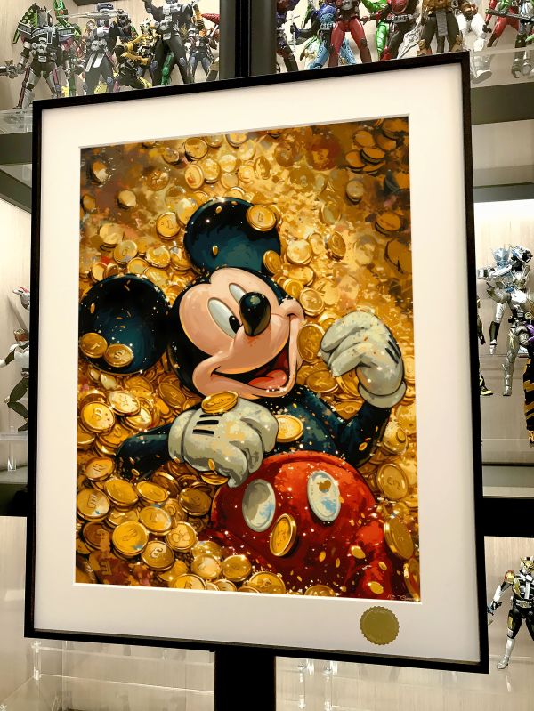 星空《金幣米老鼠》米奇迪士尼Mickey Mouse裝飾畫 