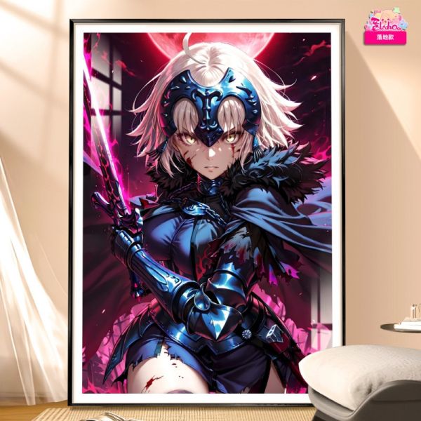 阿喵畫社 背水一戰 黑貞 裝飾畫 