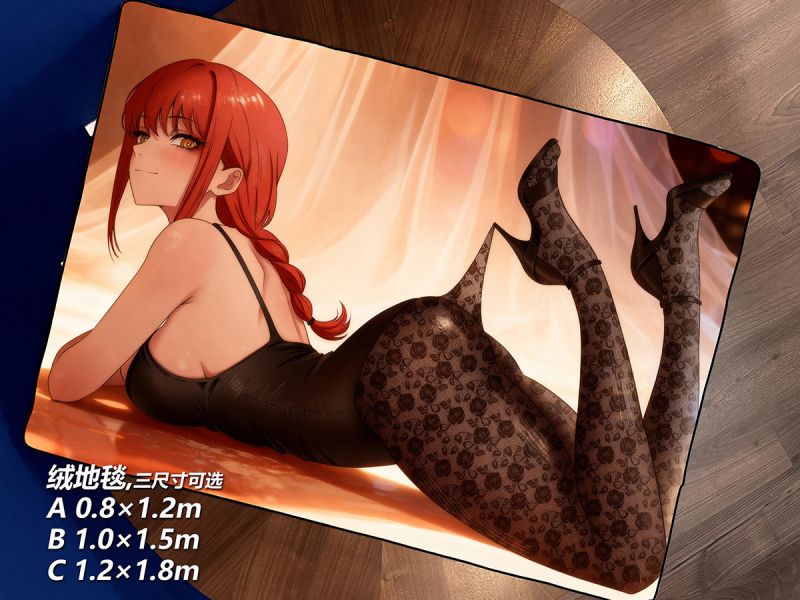 千鳥社《魅色瑪奇瑪》鏈鋸人支配惡魔午睡毯地毯裝飾畫 