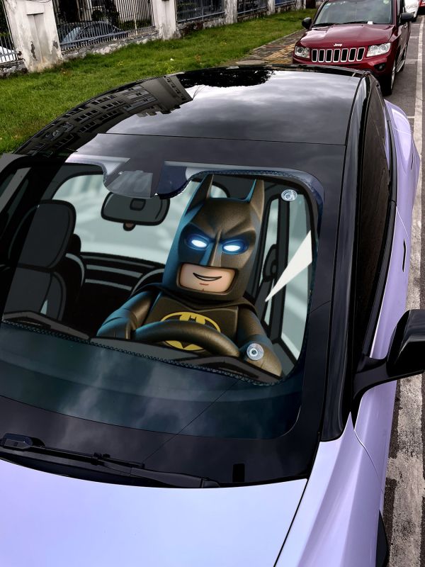 千鳥社《汽車前擋遮陽-蝙蝠俠》樂高Batman黑暗騎士 