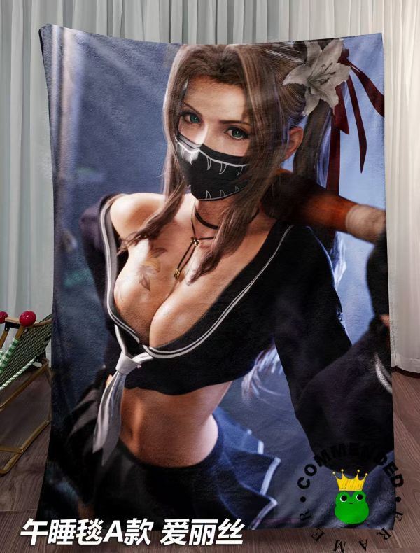 皇呱 《JK少女愛麗絲、蒂法》最終幻想裝飾畫 